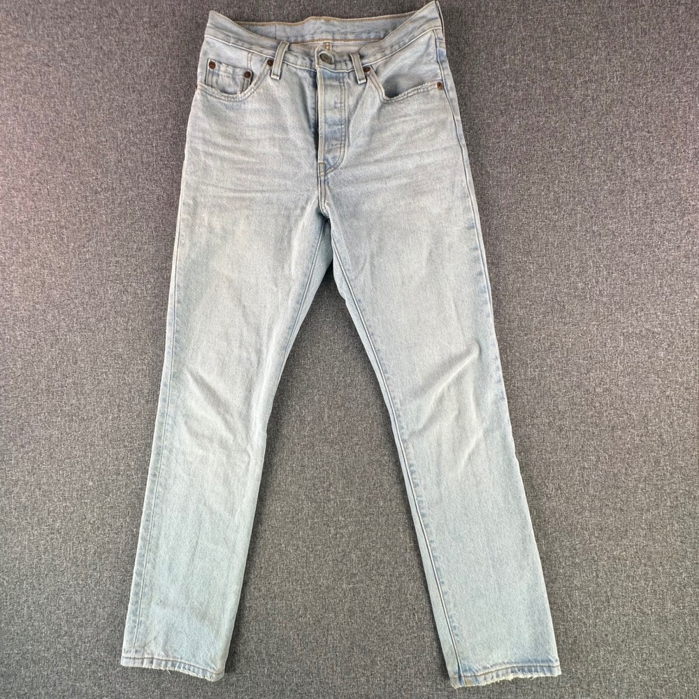Levi's Jeans Women 25 501 Original Fit Light Wash Blue Button Fly High Rise